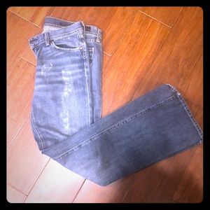 Boot leg distressed citizens of humanity jeans